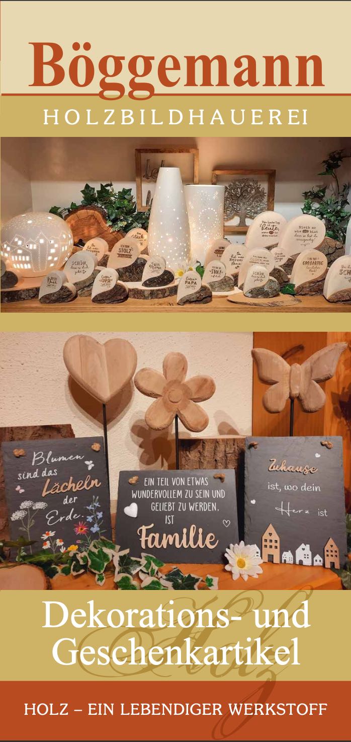 Flyer Dekorations- und<br />
Geschenkartikel