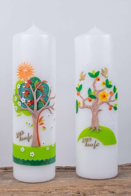 Holzbildhauer Boegemann Taufkerzen