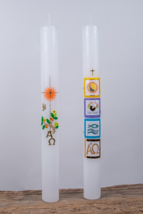 Holzbildhauer Boegemann Taufkerzen