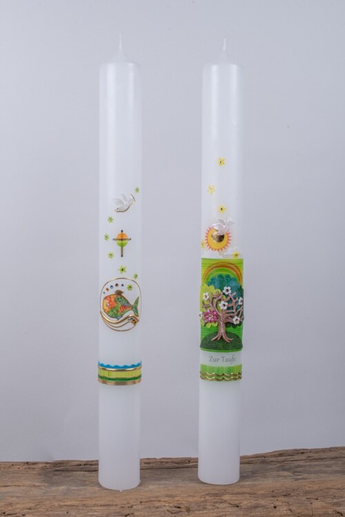 Holzbildhauer Boegemann Taufkerzen