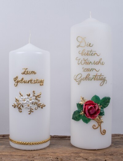 Holzbildhauer Boegemann Geburtstagskerzen